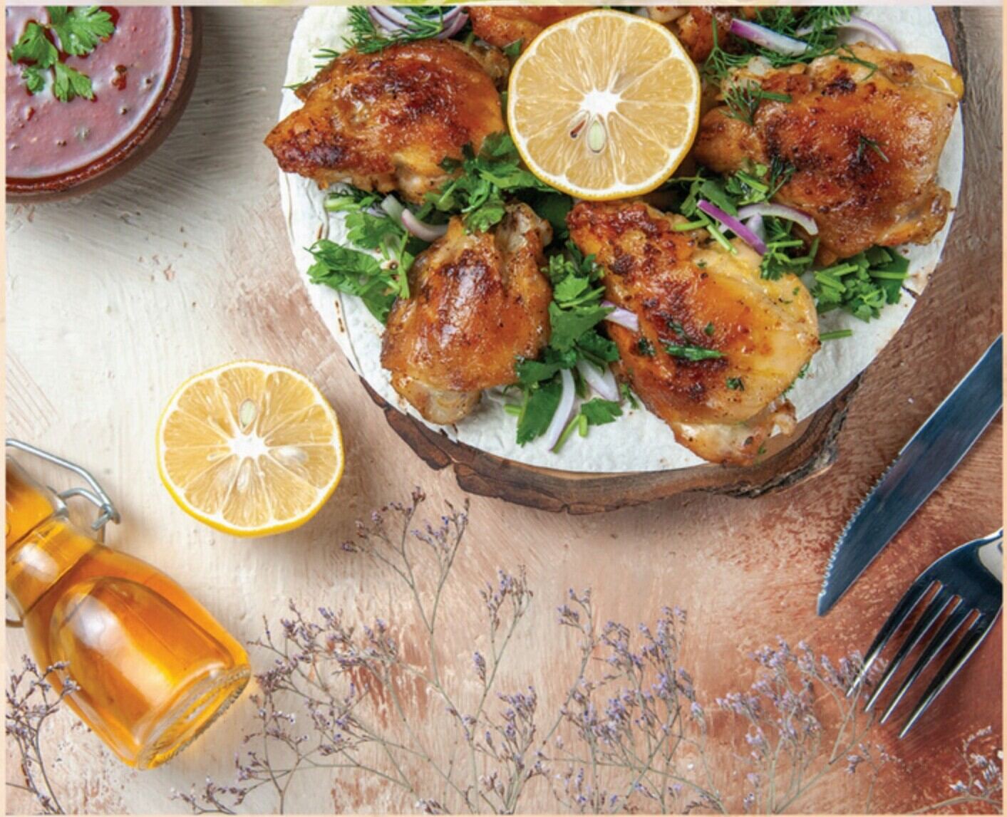 Roasted chicken small plate